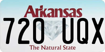 AR license plate 720UQX