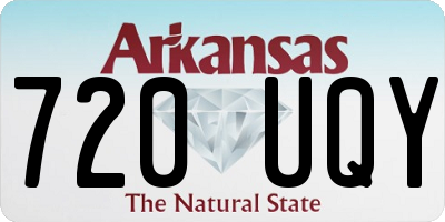 AR license plate 720UQY