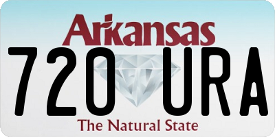 AR license plate 720URA