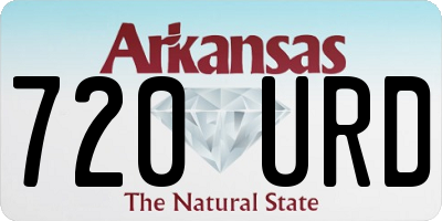 AR license plate 720URD