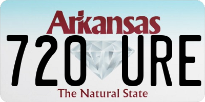AR license plate 720URE