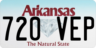 AR license plate 720VEP