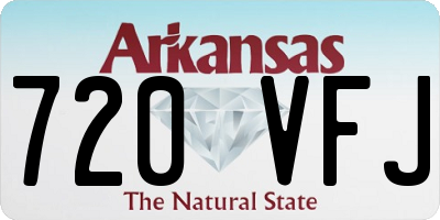 AR license plate 720VFJ
