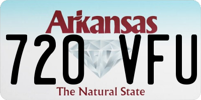 AR license plate 720VFU