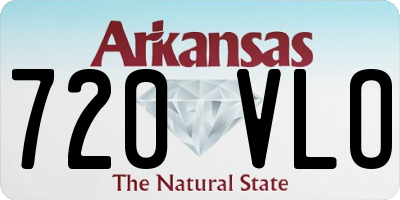 AR license plate 720VLO