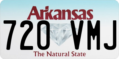 AR license plate 720VMJ