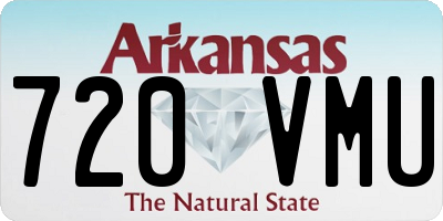 AR license plate 720VMU