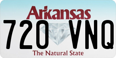 AR license plate 720VNQ