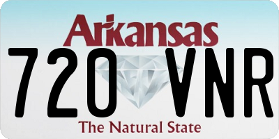 AR license plate 720VNR