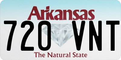 AR license plate 720VNT