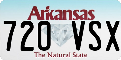 AR license plate 720VSX