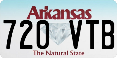 AR license plate 720VTB