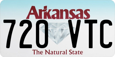 AR license plate 720VTC
