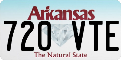AR license plate 720VTE