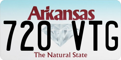 AR license plate 720VTG