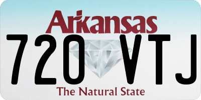 AR license plate 720VTJ