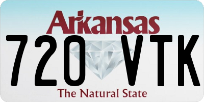 AR license plate 720VTK