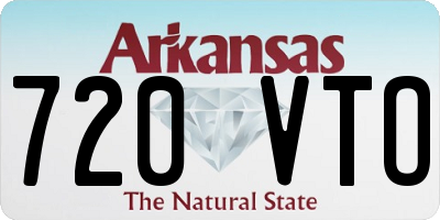 AR license plate 720VTO