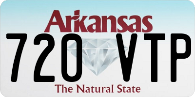 AR license plate 720VTP