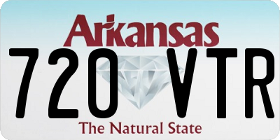 AR license plate 720VTR