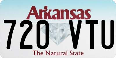 AR license plate 720VTU