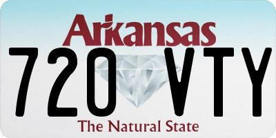 AR license plate 720VTY