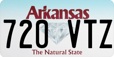 AR license plate 720VTZ