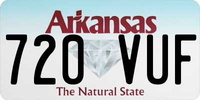 AR license plate 720VUF