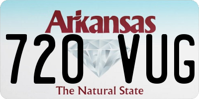 AR license plate 720VUG