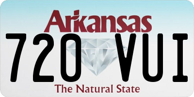 AR license plate 720VUI