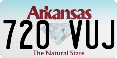 AR license plate 720VUJ