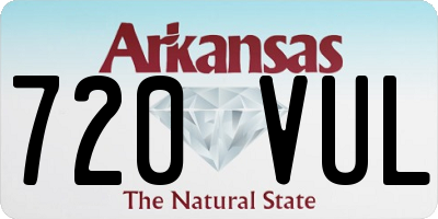 AR license plate 720VUL