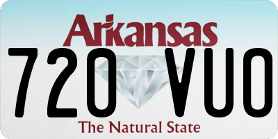 AR license plate 720VUO