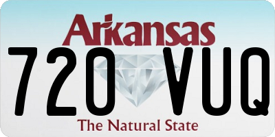 AR license plate 720VUQ