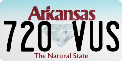 AR license plate 720VUS