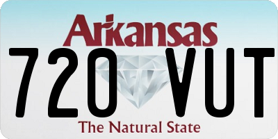 AR license plate 720VUT