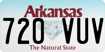 AR license plate 720VUV
