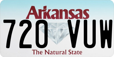 AR license plate 720VUW