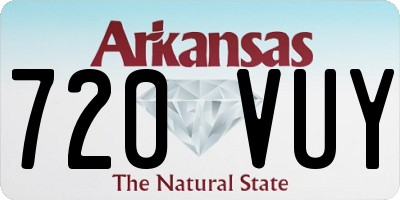 AR license plate 720VUY