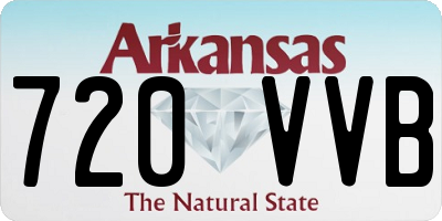 AR license plate 720VVB