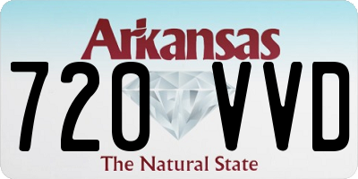 AR license plate 720VVD