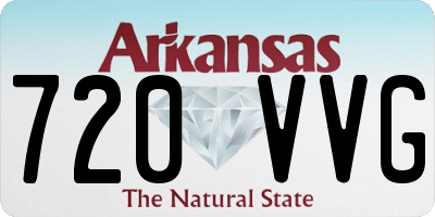 AR license plate 720VVG