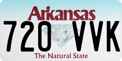 AR license plate 720VVK