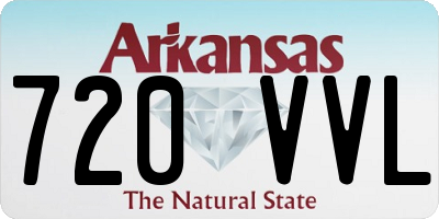 AR license plate 720VVL