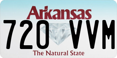 AR license plate 720VVM