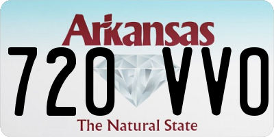 AR license plate 720VVO