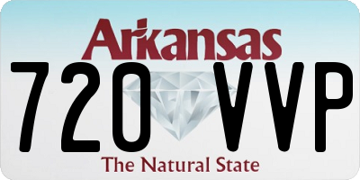 AR license plate 720VVP