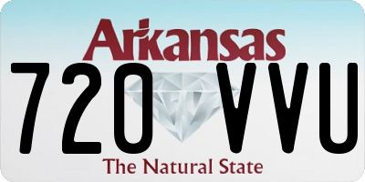 AR license plate 720VVU