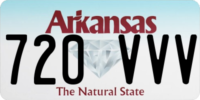 AR license plate 720VVV