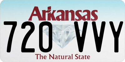 AR license plate 720VVY